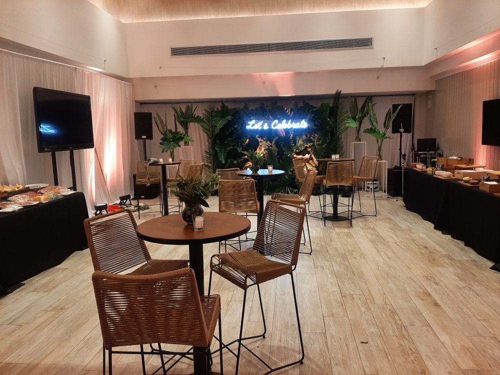 Juego de mesa alta con banqueta tulum beige - Imagen 4