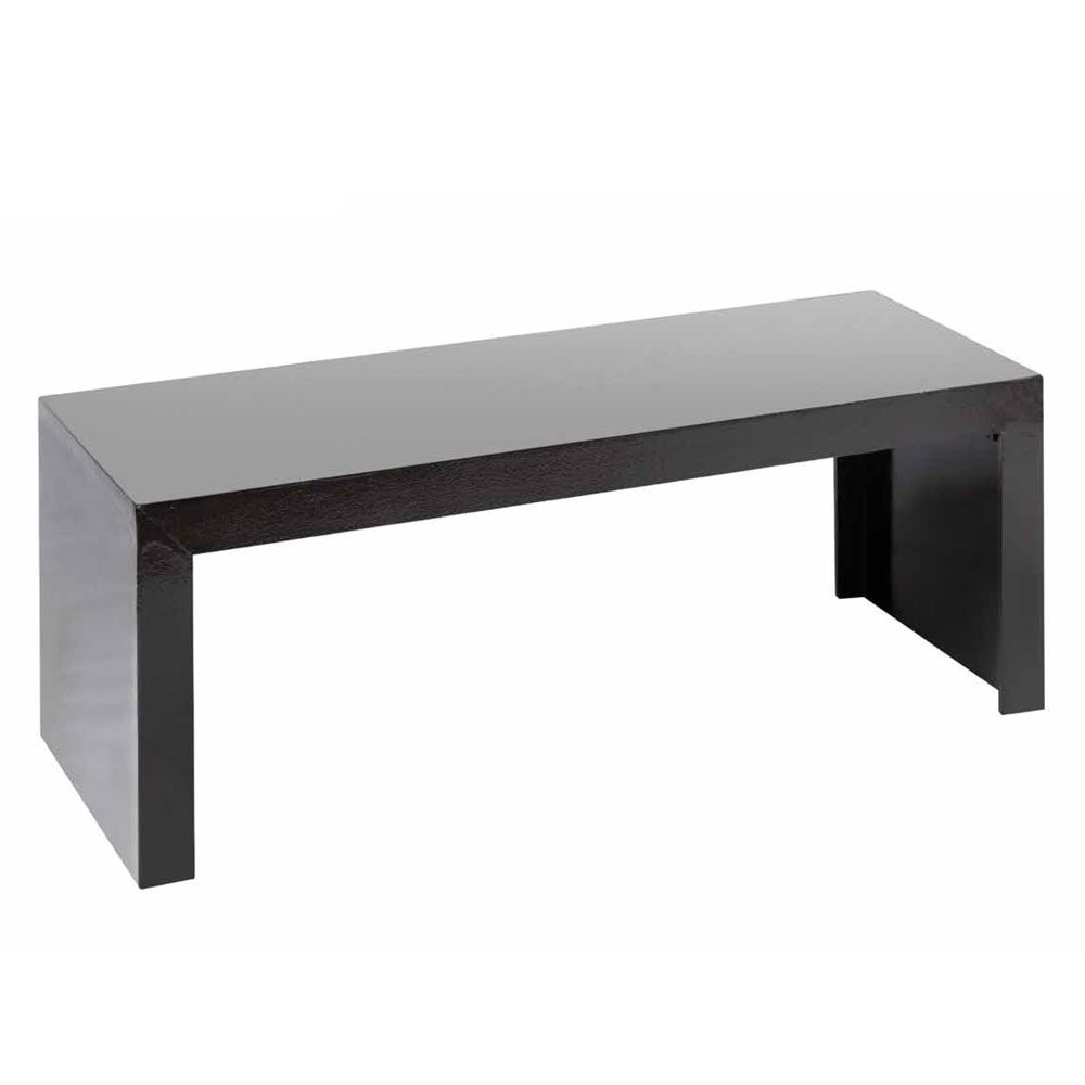 Mesa ratona rectangular negra